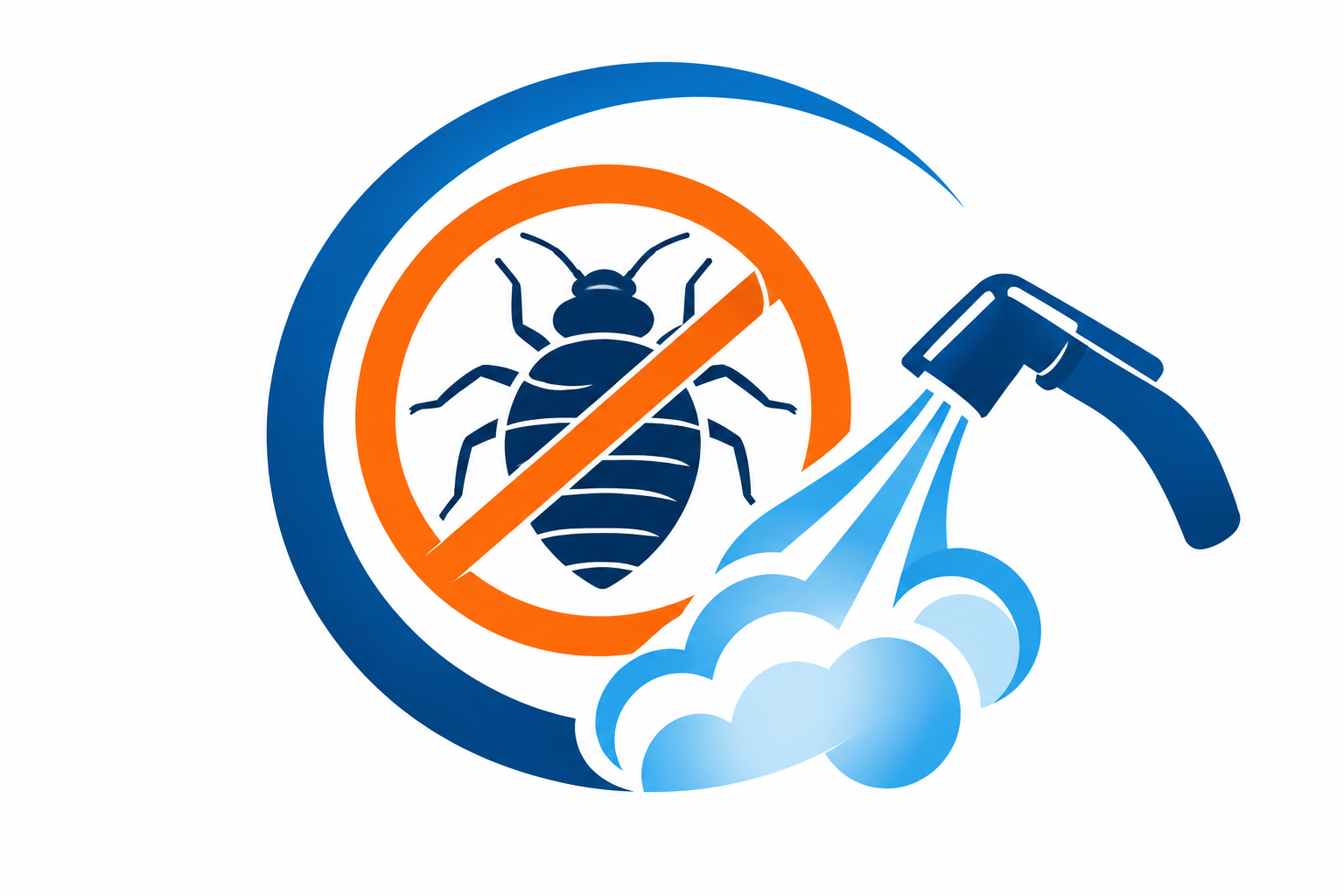 Logotipo de Eliminación de Chinches de Cama con Vapor